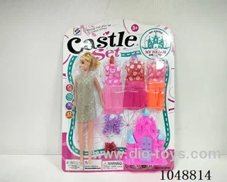 DIY castle with princess clothes