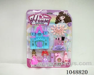 DIY castle with princess cosmetics