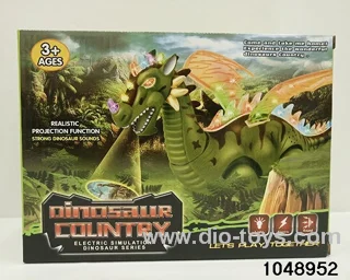 Electric Dinosaur with Lights & Music in color box