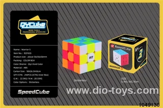 Rubik's cube in color box
