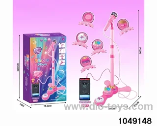 Microphone with light music in color box