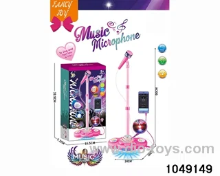 Microphone with light music in color box