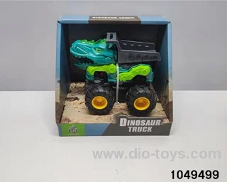 Dinosaur inertia car with sound and light in display box