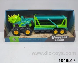 Dinosaur inertia car with sound and light in display box