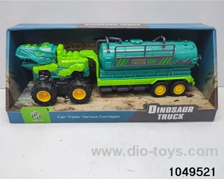 Dinosaur inertia car with sound and light in display box
