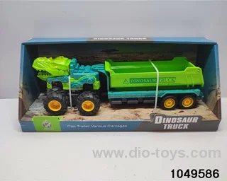 Dinosaur inertia car with sound and light in display box