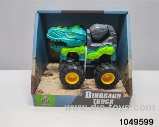 Dinosaur inertia car with sound and light in display box