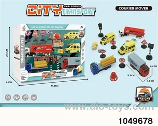 Pull Back Car Set in window box