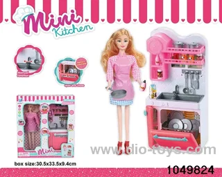 Washbasin + Barbie in window box
