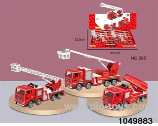 Inertia Alloy Fire Truck(3 Mixed) in display box
