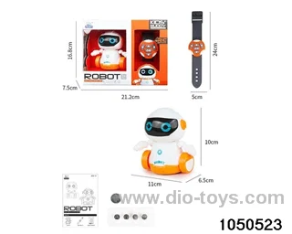 RC robots (electricity included) in color box