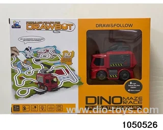 Track Fire Truck with Jigsaw (with electricity package) in window box