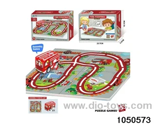 Jigsaw track in color box
