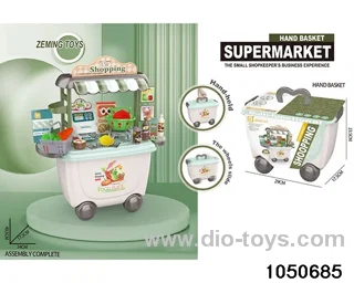Supermarket storage truck in paper card
