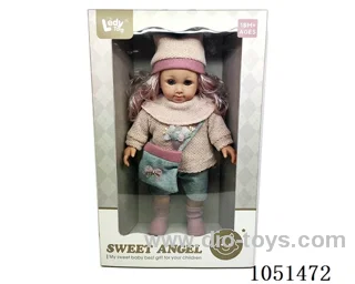 14 INCH STRAIGHT LEG COTTON BODY GIRL SUIT AND BACKPACK