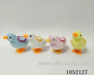 Plush duck on chain