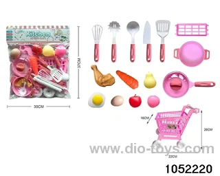 Shopping Cart + Cutlery in PP bag with header