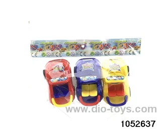 pull-back vehicle in opp bag