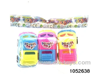 pull-back vehicle in opp bag