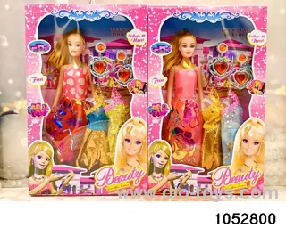 Barbie dolls in window box