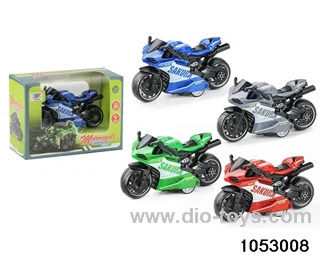 1:36 Echo Alloy Motorcycle in color box