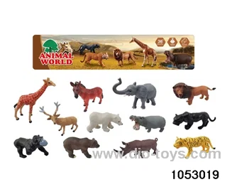6pcs Animal Set in PP bag with header