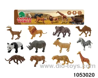 6pcs Animal Set in PP bag with header