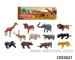 4pcs Animal Set in PP bag with header