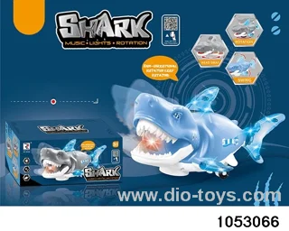 Electric universal light and music shark in color box