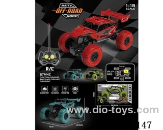 1:18 rc car included battery