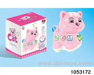Electric universal lighted musical cat in color box