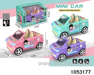 Electric convertible car in window box