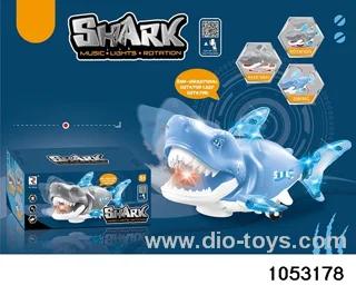 Electric universal light and music shark in color box