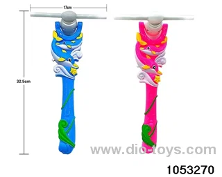 Dolphin 5 Light Windmill Flashing Wand in opp bag