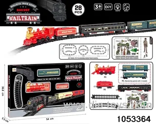 Electric Lighted Musical Train in window box