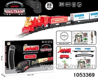 Electric Lighted Musical Train in window box