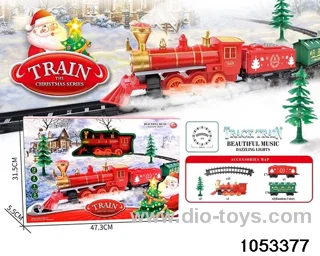 Electric Lighted Musical Train in window box