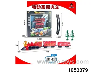 Electric Christmas Train in window box
