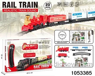 Electric Lighted Musical Train in window box