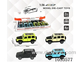 1：:36 Pull Back Alloy Car W L/M
