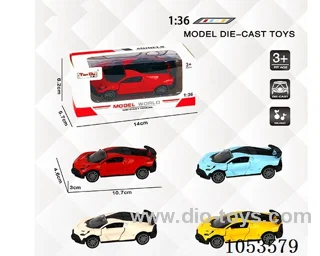 1：:36 Pull Back Alloy Car W L/M