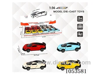 1：:36 Pull Back Alloy Car W L/M