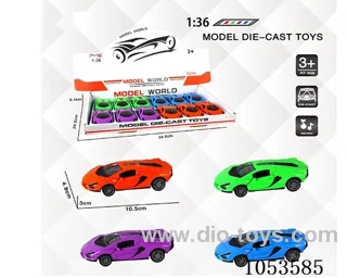 1：:36 Pull Back Alloy Car W L/M