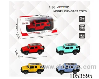 1：:36 Pull Back Alloy Car W L/M