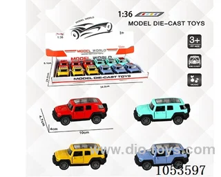 1：:36 Pull Back Alloy Car W L/M