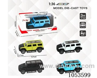 1：:36 Pull Back Alloy Car W L/M