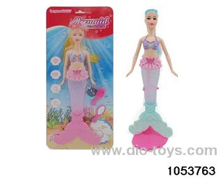 11 inch mermaid with light and music in Blister with insert