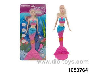 11 inch mermaid with light in Blister with insert