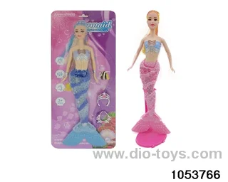 11 inch mermaid with light and music in Blister with insert