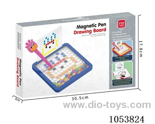 Magnetic drawing board game